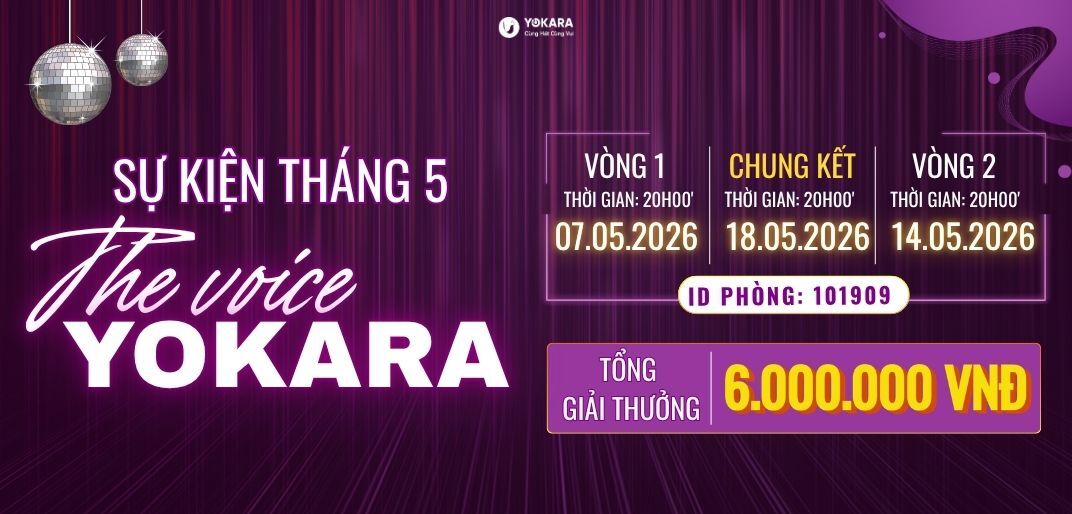 Sự kiện Tháng 5 the voice Yokara